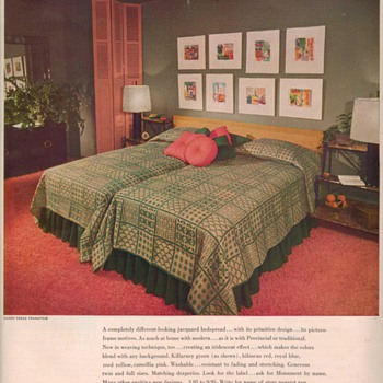 1950 Monument Bedspreads Advertisement