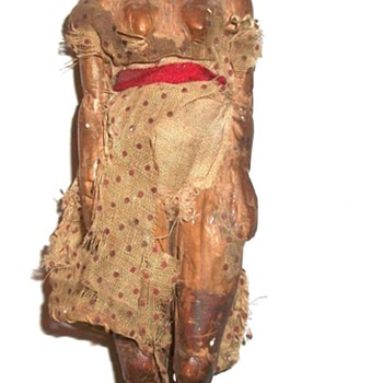 Early Carved Folk Art Wooden Doll Collection Jim Linderman