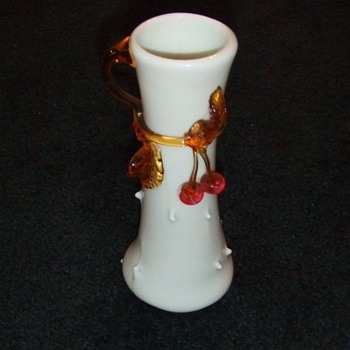 My first Stevens and Williams Applied Cherries Vase - Art Glass