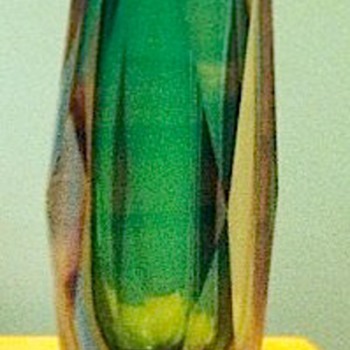 Murano Style Glass Vase - Art Glass