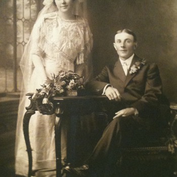 Old Photo of newlyweds 