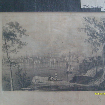 Original Steel Plate Print. NY 1834 - Posters and Prints