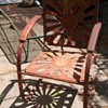 Old Iron Outdoor Chair - a bouncy one