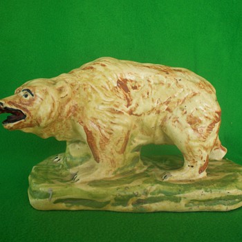 rare fat thorne bear - Art Pottery