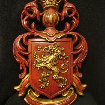 Dated Red & Gold Lowenbrau Lion Beer Sign - Breweriana