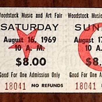 Woodstock ticket - Music