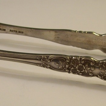 Sterling Silver Fork Tongs 1930's