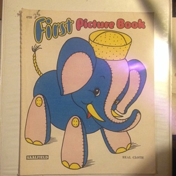 Saalfield Real Cloth First Picture Book no date - Books