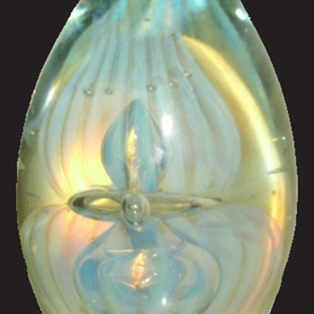Robert Eickholt Jellyfish Paperweight - Art Glass