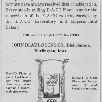 1921 - E A Co Flour Advertisement
