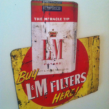Double sided L&M/Chesterfield Sign - Advertising