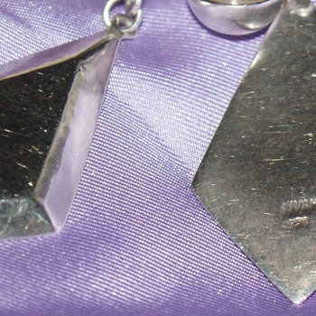 Silver Earrings:  Unknown Maker - Fine Jewelry