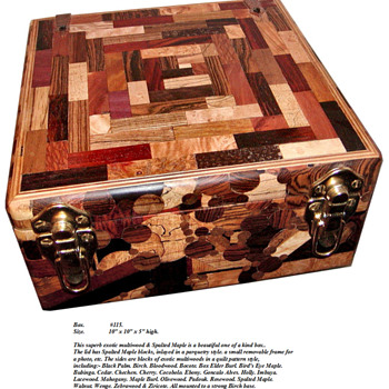 Here is another one of my Exotic wood boxes.