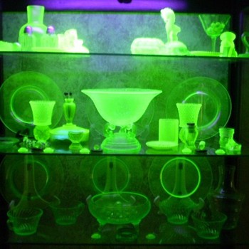 Black light case.  Fun,Fun,Fun. - Glassware