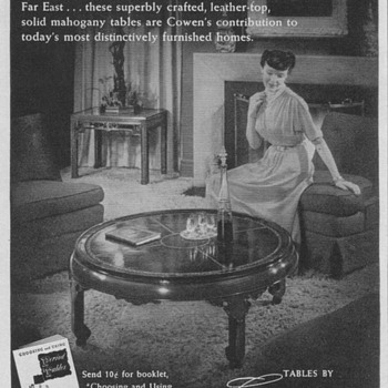 1950 Cowen Tables Advertisement