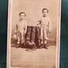 CDV of children with blocks and pull toy