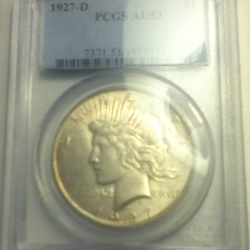 1927 & 1928 Peace Dollars - US Coins