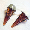 Amber Cone Salt and Pepper