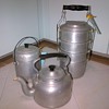 Aluminium ware - kettle, tiffin carrier and food takeaway container