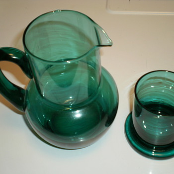 Water pitcher & drinking glass  - Glassware