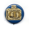 Two Presidential Campaign Pins from 1900 and 1924.