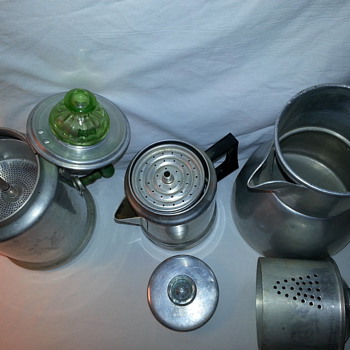 Antique/Vintage Aluminum Percolators/Coffee Pots