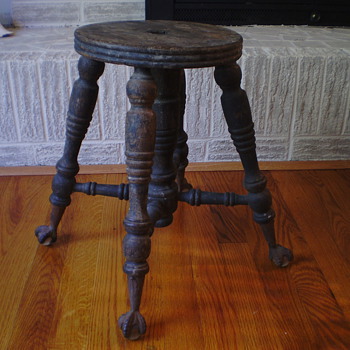 Antique Piano Stool - Furniture