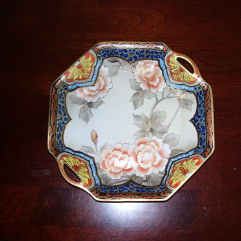 NIPPON HAND PAINTED PORCELAIN PLATE - Asian