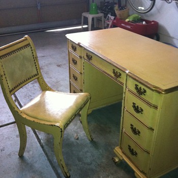 Antique Charles Sligh Desk and Chair