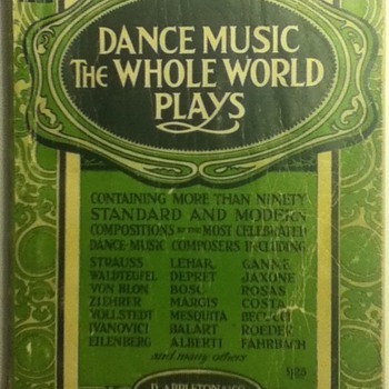 "Dance Music the Whole World Plays" Sheet Music Book - Paper
