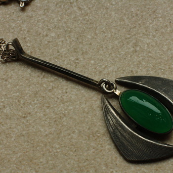 K&L silver modernist pendant