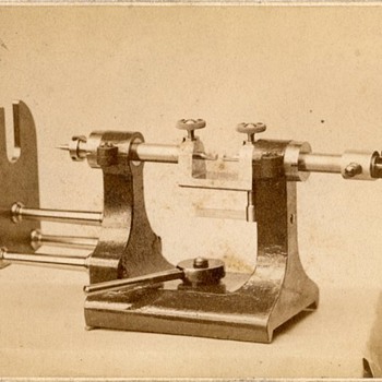 1890s CDV of Waltham Watch Factory Equipment (attributed) - Photographs