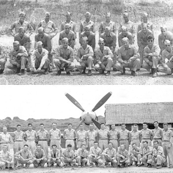 Korea Army Pilots and  others, and Boys with Flags - Military and Wartime