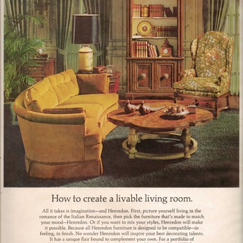 1968 - Henredon Furniture Advertisement