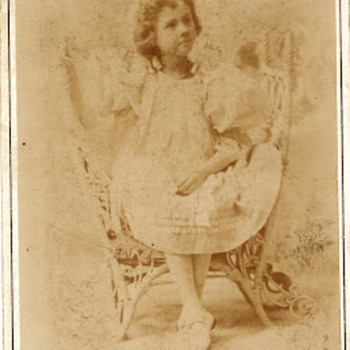Cabinet Card by Frank Wendt Child Genius Gertie Cochran - Photographs