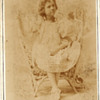 Cabinet Card by Frank Wendt Child Genius Gertie Cochran