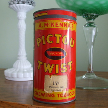 A McKENNA'S PICTOU TWIST CHEWING TOBACCO Can - Tobacciana
