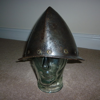 16th Century Cabasset Helmet with Makers Mark  - Military and Wartime