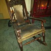 Old animal hide rocker