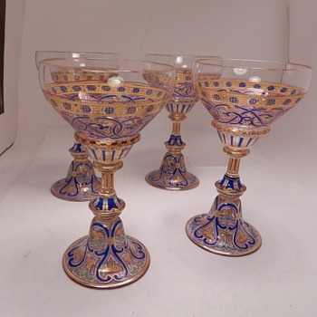 J&L Lobmeyr Glass Goblets - Art Glass