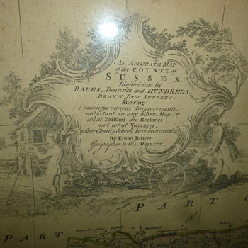 map of sussex england 1731