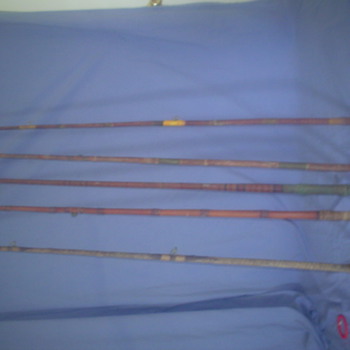 old cane poles and reels