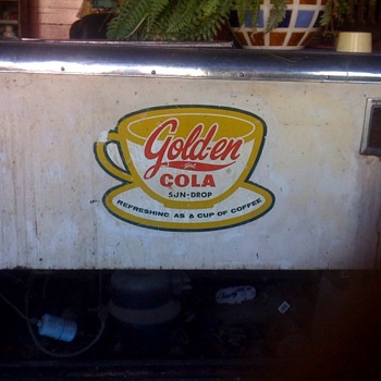Vintage Cooler Golden Girl Cola - Sun Drop