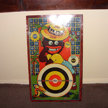 1930s sambo metal dart board - Games