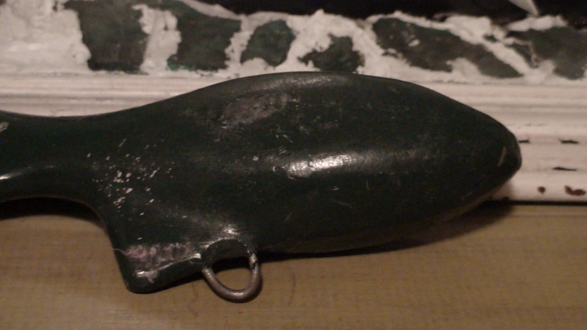 Vintage Lead Green FishShaped Downrigger Trolling Fishing Weight Collectors Weekly