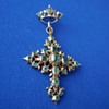 18th Century Emerald Gold Cross