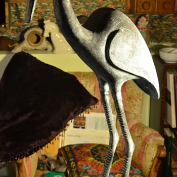 Tall Metal Garden Crane - Animals