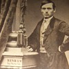 CDV with photographer's name painted on column
