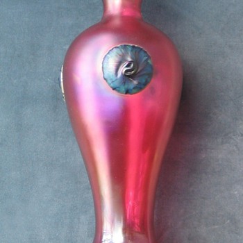 Bohemian vase, 16`` tall, Glasfabrik Elisabeth in Kosten bei Teplitz - Gebrüder Pallme-König - Art Glass
