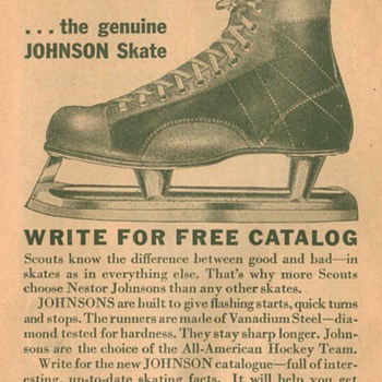1932 Johnson Skates Advertisement